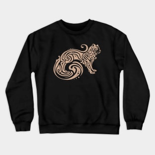 Cat illustration in tattoo style Crewneck Sweatshirt